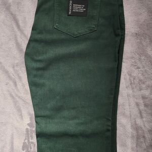 PAIGE Men's Forest Green Skinny Jeans